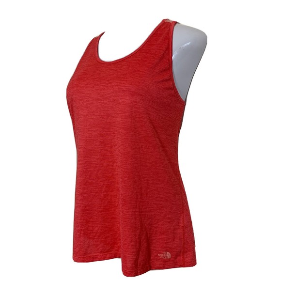 The North Face Women’s L Tank Racerback Workout Active Top Flash dry Orange - Picture 4 of 11